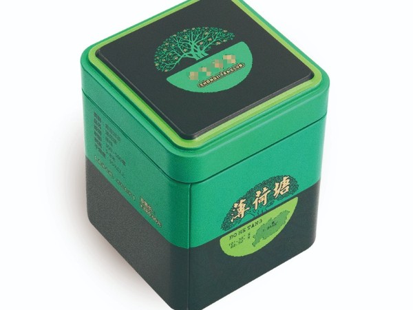 70*70*87mm马口铁方形茶叶食品包装球友会集团有限公司 礼品茶叶金属包装铁盒