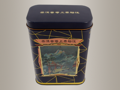 复古茶叶罐,普洱茶叶球友会集团有限公司105*62*148mm